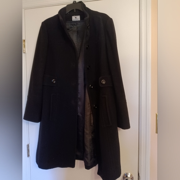 Black Wool Overcoat - Picture 11 of 12